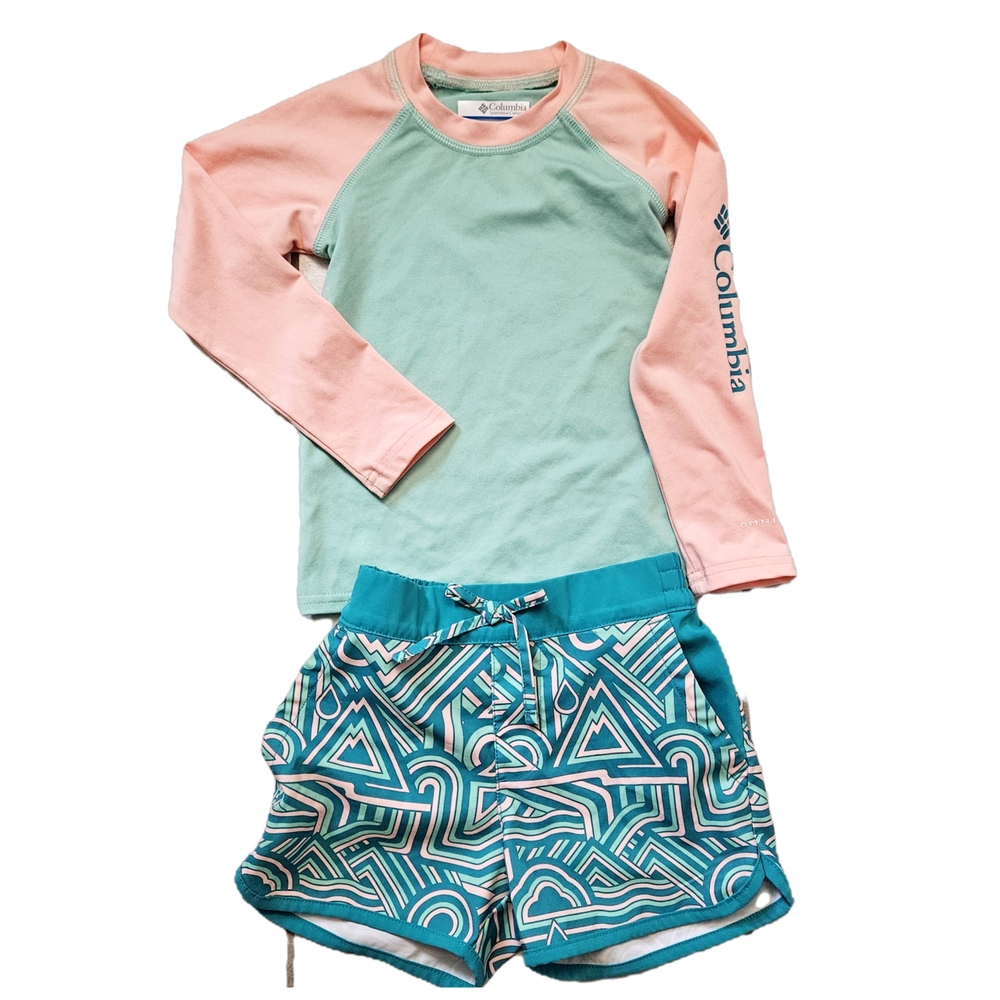 Columbia Girls Swim Set 3T Omni Shade Sun Protection